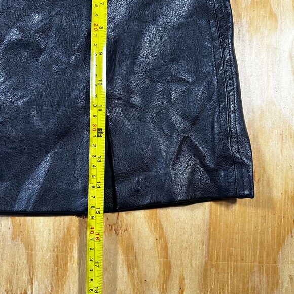 BLANKNYC Black Vegan Leather Mini Skirt - Size 28 - Picture 5 of 6